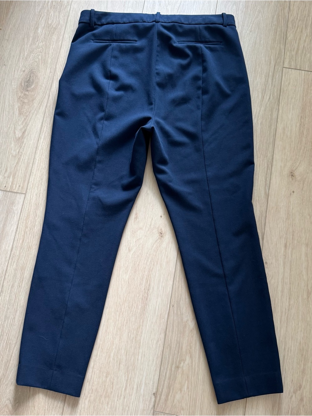 J. Crew Women’s Navy Blue Cameron Slim Cropped Pants 16 Tall Carreman Fabric - Picture 15 of 16